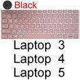 thumbnail image 1 of Keyboard Cover for Microsoft Surface Pro 9 7 8 7+ 6 5 4 3 X Studio Laptop GO 2 Book 3 RT Silicone Protector Skin Case 13 15 TPU Black Laptop 3 4 5, 1 of 6