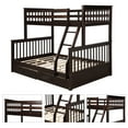 thumbnail image 7 of Harper & Bright Designs Twin over Full Bunk Bed with Ladders and Two Storage Drawers, Espresso, 7 of 7