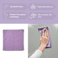 thumbnail image 4 of LAUREX 2-Pack Window Cleaning Cloth – Streak-Free Glass & Mirror Cleaning Cloth with Just Water,  Microfiber Cleaning Cloth for Windows and Mirrors, Microfiber Towel Kit for Windows - Gray and Purple, 4 of 7