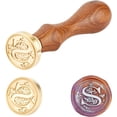 thumbnail image 2 of 1Set Brass Sealing Wax Seal Stamp Wood Handle Letter S 25x14mm for Envelopes Invitations, 2 of 9