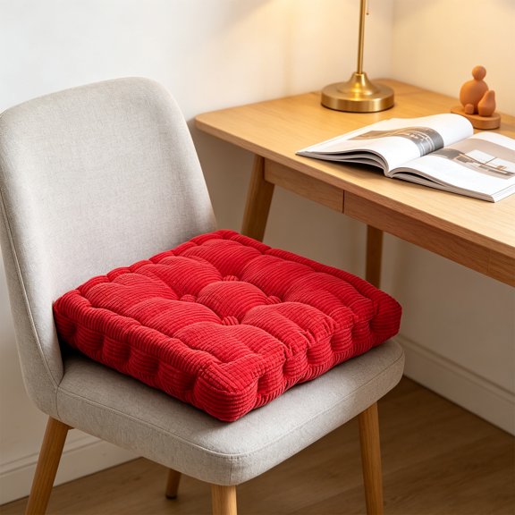 15"x15" Square Comfortable Seat Cushions Home Pillow Indoor Corduroy Chair Pads Office Soft Cushion