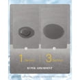 thumbnail image 2 of Alfombra de baño MontVoo con respaldo de goma, antideslizante, de secado rápido, color gris, 2 of 7