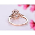 thumbnail image 6 of HeartsAndYou 2.2ct Natural Morganite Diamond Solitaire Ring 14k SOLID Rose Gold with Accents, 6 of 9
