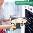 thumbnail image 2 of Yayeee Pot Holders Kitchen Heat Resistant with Pocket 7"x9.8" Cotton Oven Cooking Hot Pads, Beige Halloween Cat, 2 of 7