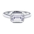 thumbnail image 3 of Lafonn Monte Carlo Sterling Silver Platinum Plated Lassire Simulated Diamond Ring (1.74 CTTW), 3 of 5