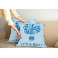 thumbnail image 2 of Ambesonne Blue Throw Pillow Cover 2 Pack, Balloons Nostalgic Party Art, 18", Sky Blue, 2 of 7