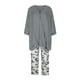 thumbnail image 4 of Conjunto de blusas y pantalones de manga larga con cuello en V y estampado para mujer Wmkox8yi bvn2969, 4 of 8