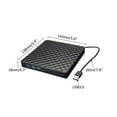thumbnail image 2 of USB 3.0 External DVD Burner Writer Recorder DVD RW Optical Drive CD/DVD ROM Player MACs OS ABS Plastic ,Easy to Install, 2 of 5