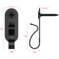 thumbnail image 4 of Lewufe Cadena de Luces Ganchos para Colgar Clips de Luces de Acero Inoxidable Ganchos de Tornillo para Exteriores para Fiesta de Navidad Cable de Fácil Liberación y Luces LED de Hadas 20 Paquetes - Ne, 4 of 5