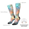 thumbnail image 4 of Fotbe Pastel Abstract Fluid Art Calcetas Divertidas Estampadas para Hombre y Mujer, Calcetas de Algodón hasta la Rodilla para Caminar, Correr, Enfermería y Embarazo, 4 of 6