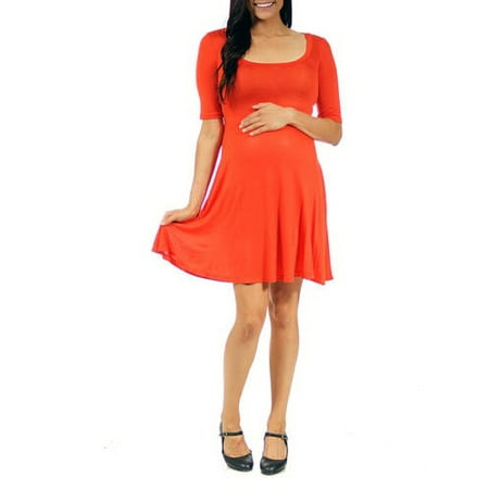 Women's 3/4-sleeve Maternity Dress