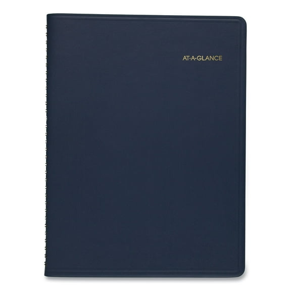 AT-A-GLANCE Weekly Appointment Book, 11" x 8.25", Navy, 2021-2022