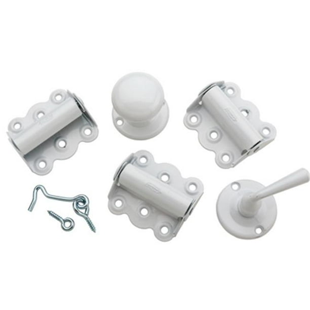White Screen Door Hardware Kit