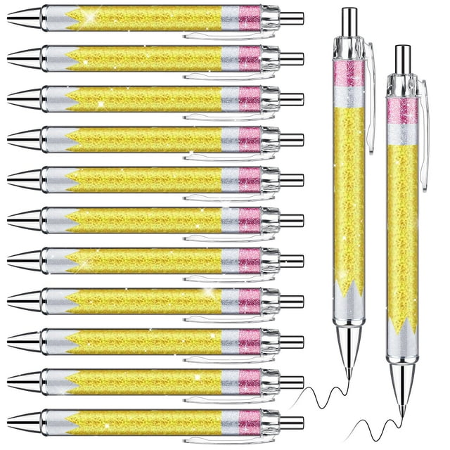 Bolígrafo Pen Motipuns Teachers con purpurina, 24 unidades, para el regreso a clases