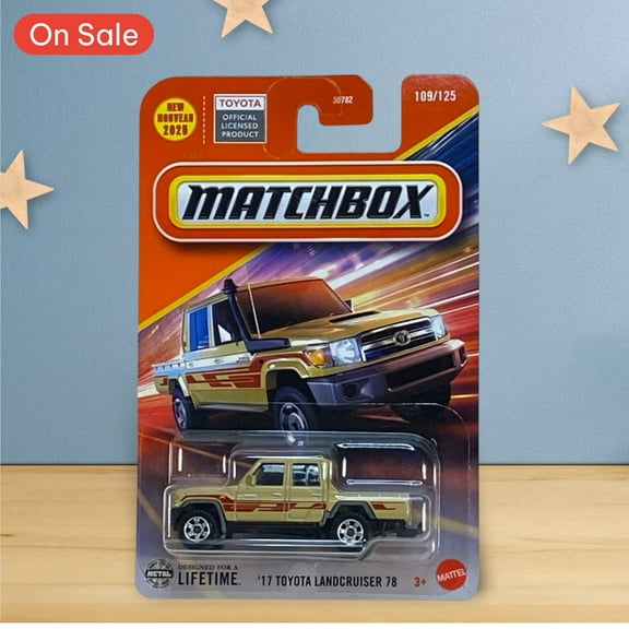 Matchbox '17 Toyota Landcruiser 78 (2025) Tan Beige Toy Truck 109/125