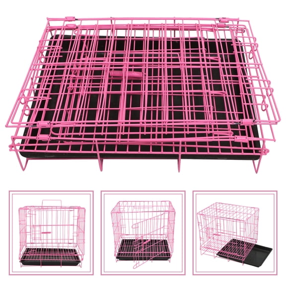 CTIRCHIU Folding Cage, Ventilated Portable Pet Crate House Kennel for Dogs, Indoor Outdoor Pet Enclosure Cage