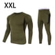 thumbnail image 3 of Minnieouse Ropa interior térmica de invierno para hombre, mallas para mantener el calor, conjuntos de ropa para hombre, calzoncillos transpirables y Camisetas Verde oscuro XXL Minnieouse AP013256-05, 3 of 6