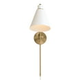 thumbnail image 7 of 1 Light Wall Sconce In Minimalist Style-26 Inches Tall And 7 Inches Wide-Aged Brass, Black Finish Capital Lighting 650111Ab, 7 of 7
