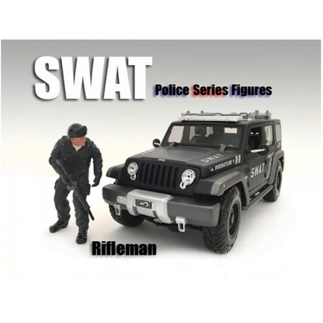 Figura American Diorama SWAT Rifleman 7,5 cm escala 1:24