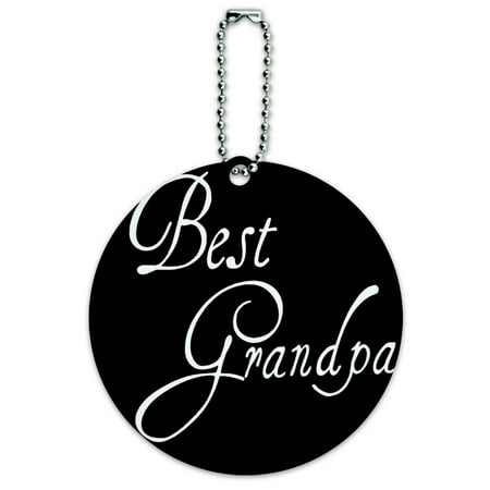 Graphics and More Best Grandpa Round ID Card Luggage