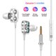 thumbnail image 4 of Audífonos intrauditivos A4 con conector de 3,5 mm ergonómicos con cable para teléfono (blanco) WDOplteas Para estrenar, 4 of 9