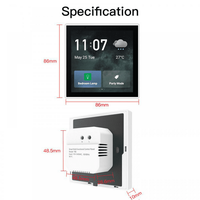 Tuya Smart 4-inch HD LCD Multi-functional Central Control  Panel#moes#centralcontrol#smarthome#tech 