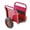 Red + Steel, variant on Super Weight 1000 LBS Heavy Duty Panel Dolly, Slab Dolly, Two Nice Handles, 10" Solid Rubber Tires, All-Terrain Movement for Heavy Drywall Sheet & Door Material (Red)