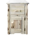 thumbnail image 4 of Montana Collection End Table w/ Drawer & Door, Right Hinged, Clear Lacquer Finish, 4 of 5