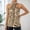 Gold, variant on Elegant Neck Camisole Top for Everyday Casual Wear Sleeveless Knit Lace Detail Tennis Blouse Ideal for Spring Fall Gold XS