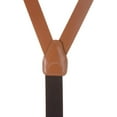 thumbnail image 3 of Suspender Store Plain Leather Suspenders - 1-Inch Wide Straps - Button - 3 Colors & 3 Sizes, 3 of 4