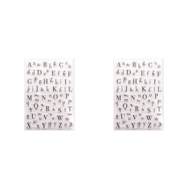 Tholdsy Silicone Stamp Simple Design Card Making Seal Transparent Decorations Stamping Embosser Scrapbooking Stamper Stampers DIY 2piezas