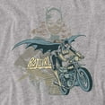 thumbnail image 2 of DC Batgirl Biker Women's T Shirt, Athletic Heather, Large, 2 of 6