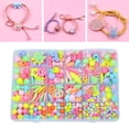 thumbnail image 2 of Kits de manualidades con cuentas de 450 piezas para hacer joyas, hechos a mano, 24 celdas, juguetes Serie de colores claros, 2 of 9