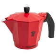 thumbnail image 2 of Cafetera Espresso De Aluminio, Estilo Italiano Para 6 Tazas, Diseño Clásico, Cafetera de Cocina Italexpress, Capacidad 480 ml, Rojo, 2 of 8