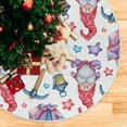 thumbnail image 5 of FMSHPON America Flag Gnome Xmas Christmas Tree Skirt Stand Mat for Holiday Party Decoration Indoor Outdoor 36 inches, 5 of 6