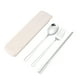 thumbnail image 1 of Worallymy, 3 uds., palillos, tenedor, cuchara, juego de cubiertos reutilizables, juego de cubiertos de acero inoxidable, utensilios de viaje para el hogar Worallymy JD735795186, 1 of 7