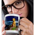 thumbnail image 2 of 3drose, Golden Retriever, 11oz Two-tone Black Mug, 2 of 6