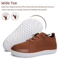 thumbnail image 4 of Zapatos WaTelves para niños pequeños, anchos y descalzos, marrones, 27, 4 of 6