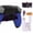 Rubberized Blue, variant on eXtremeRate Black Rubberized Grip Programable RISE4 V3 Remap Kit for PS5 Controller BDM-030 040 050, Upgrade Board White Redesigned Bottom Shell 4 Black Back Buttons for PS5 Controller - NO Controller