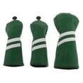thumbnail image 1 of 3 Piezas Protector de Cubierta de Cabeza de Madera No. 1 3 5 UT Equipo de Verde Sunnimix Sports Golf Headcover, 1 of 7