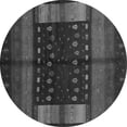 thumbnail image 1 of Ahgly Company Indoor Round Oriental Gray Traditional Area Rugs, 6' Round, 1 of 1