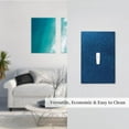 thumbnail image 5 of Fotbe Deep Blue Glitter Print Duplex Receptacle Wall Plate, 1-Gang 5.0" x3.0" Wall Outlet Covers, Dual Outlet Faceplates Covers, Color-matched Screws Included-Style T, 5 of 6