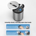 thumbnail image 5 of Lksixu Intelligent Car Ashtray, Automatic Opening and Closing Ashtray with LED Light, Desktop Sensor Soot Collector Fireproof Metal Center Console Ashtray Fathers Day Gifts for Dad Men Friends, 5 of 5
