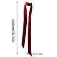 thumbnail image 5 of Aellinatey Long Ribbon Hair Scarf Decorative Silk Scarf Women French Style Plain Headband, 5 of 20