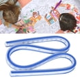 thumbnail image 4 of Regla curva, regla curva de dibujo de plástico flexible, regla flexible, uso conveniente, 4 of 7