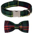 thumbnail image 1 of Collar para Perro Lionet Paws XS Verde con Pajarita Navideña 20-30cm, 1 of 6