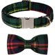 thumbnail image 1 of Collar para Perro Lionet Paws XS Verde con Pajarita Navideña 20-30cm, 1 of 6