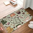 thumbnail image 4 of Pofeuu Coffee Makers Macaroons Chocolate Print Flannel Doormats Rug16"x24"Rug Washable Doormats Indoor Outdoor Rugs for Layered Front Door Mats, Porch, Kitchen, Entryway, 4 of 7