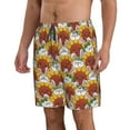 thumbnail image 2 of Logiee Cartoon Sunflowers Print Mens Swim Trunks Quick Dry Board Shorts,Breathable Hawaii Beach Shorts Swimwear Bathing Suits-XX-Large, 2 of 6