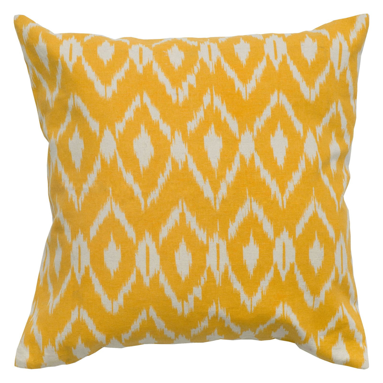 Rizzy Home Fractured Ikat Cotton Decorative Throw Pillow, 18" x 18